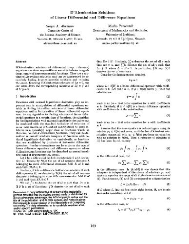 Dalambertian solutions to linear ODEs