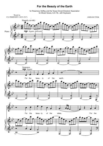 For the beauty of the Eath (За красоту Земли)