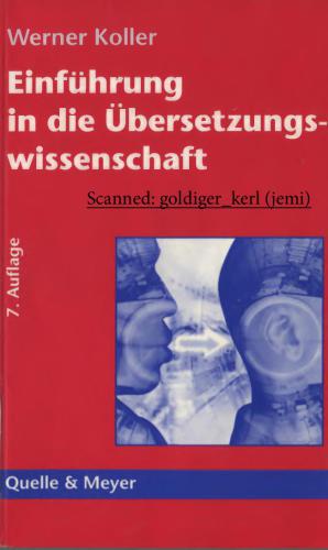 Einführung in die Übersetzungswissenschaft