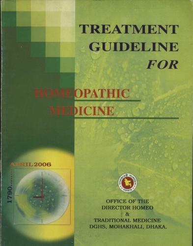 Treatment Guideline for Homeopathic Medicine