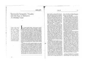Spectacular Sympathy: Visuality and Ideology in Dickens's A Christmas Carol