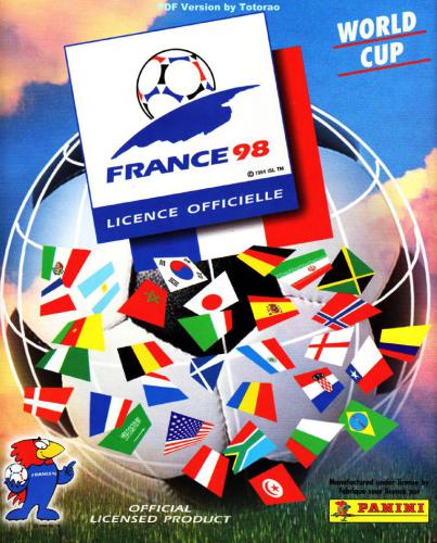 Panini Stickers Album: World Cup 1998 France