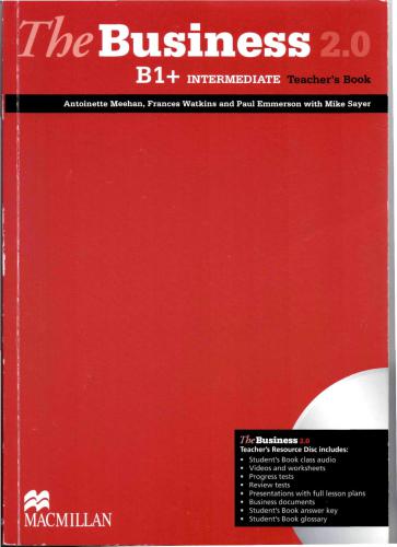The Business 2.0. Intermediate B1+.Teacher's Book
