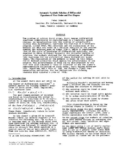 Heuristic solving of 1st order ODEs