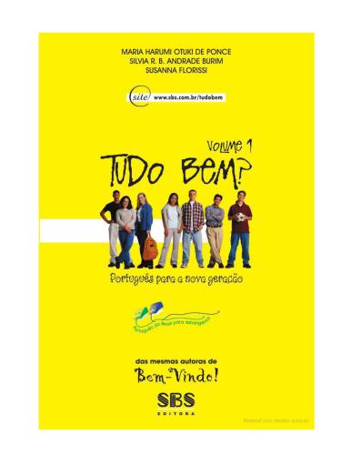 Tudo Bem? Português para a nova geração. Volume 1