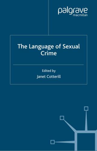The Language of Sexual Crime