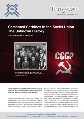 Cemented Carbides in the Soviet Union - The Unknown History