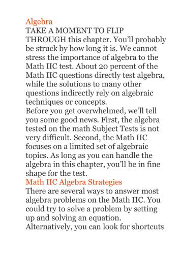 Prepare to the SAT Subject Test (Math level 2)