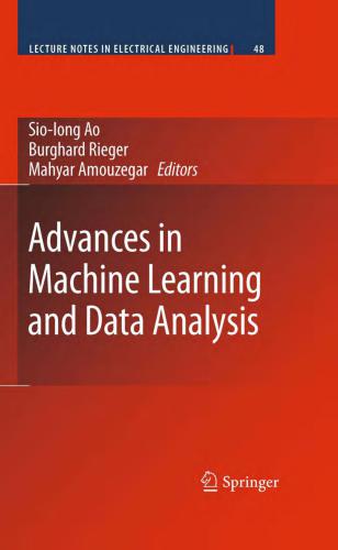 Avances in Machine Learning and Data Analysis