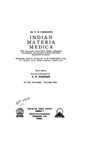 Indian Materia medica. Vol.2
