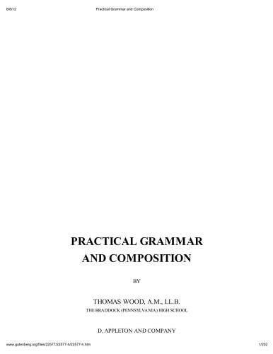 Practical Grammar and Composition