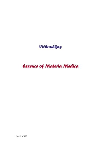 The Essence of Materia Medica