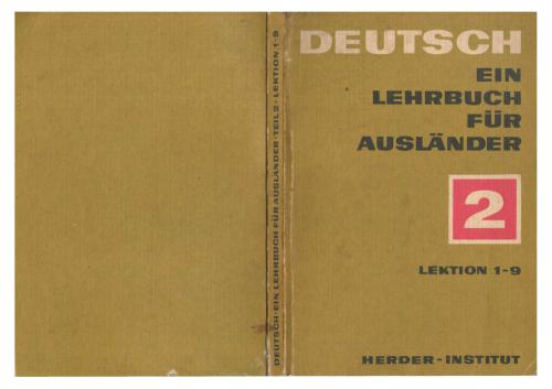 Deutsch. Ein Lehrbuch für Ausländer.Teil 2