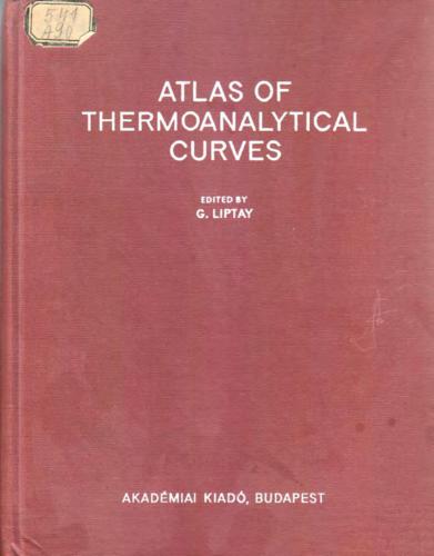 Atlas of Thermoanalytical Curves. Volume 4