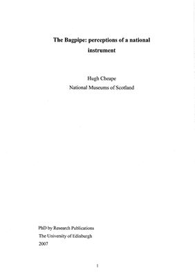The Bagpipe: Perceptions Of The National Instrument