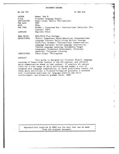 Viracnon Language Packet