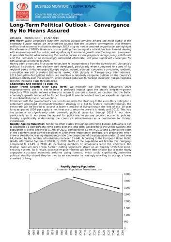 Political Risk of Lithuania 07 Apr 2014
