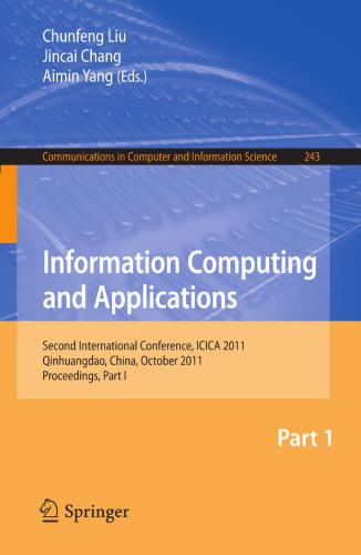 Information Computing and Applications