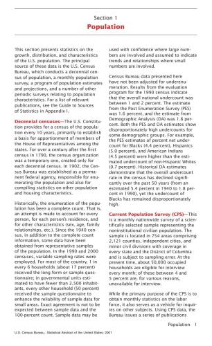 Statistical Abstracts of the United States 2001