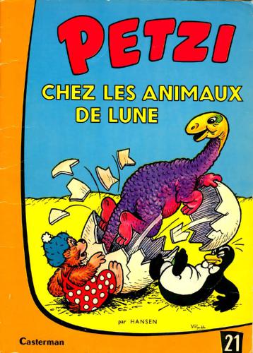 Petzi chez les animaux de la lune