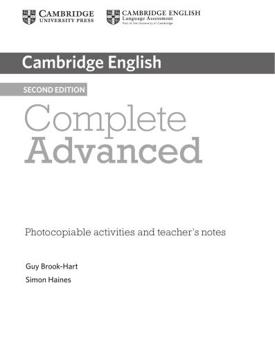 Cambridge English Complete Advanced