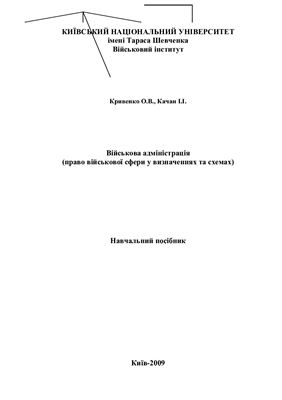 Військова адміністрація (право військової сфери у визначеннях та схемах)