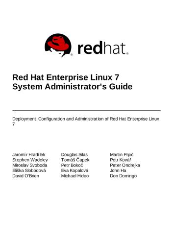 Red Hat Enterprise Linux 7 System Administrator's Guide