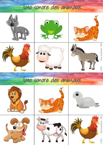 Loto des animaux