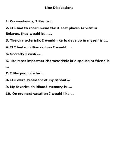 Line Discussions