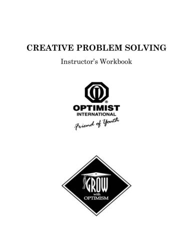 Creative Problem Solving. Instructor's Workbook