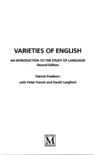 Varieties of English: An Introduction to the Study of Languages