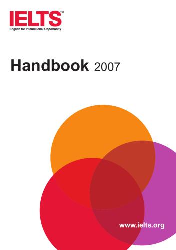 IELTS. Handbook 2007
