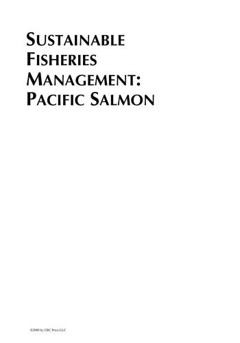 Sustainable fisheries management: pacific salmon