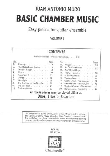 Basic Chamber Music, Volume 1 Easy entertaining pieces for guitar ensemble