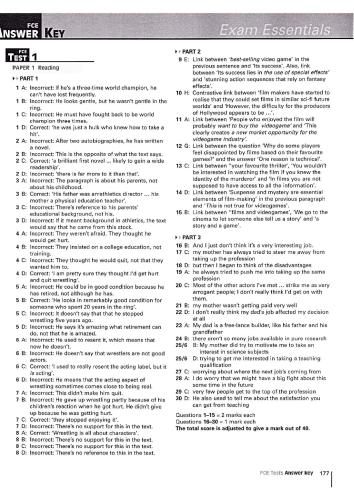 First Certificate Practice Tests Answer Key