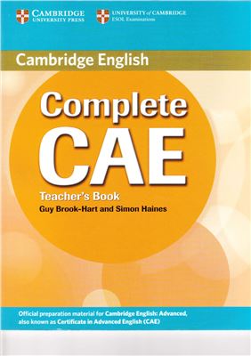 Cambridge English Complete CAE Teacher's Book