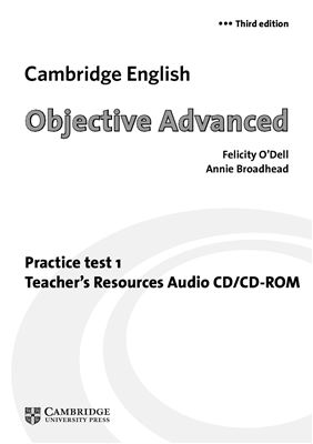 Objective Advanced - Practice Test 1 - Third Edition