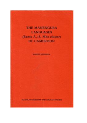 The Manenguba Languages (Bantu A. 15, Mbo cluster) of Cameroon