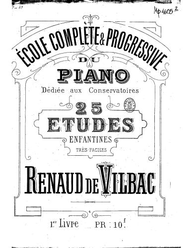 Ecole complete et progressive du piano. Livre 1