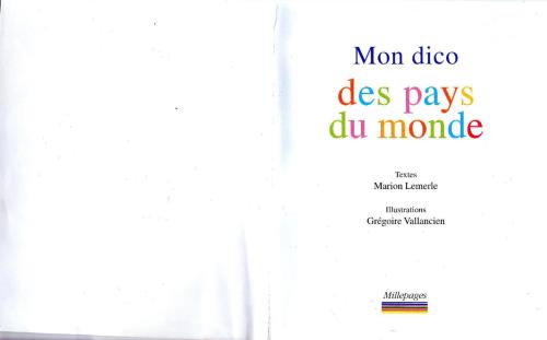 Mon dico des pays du monde