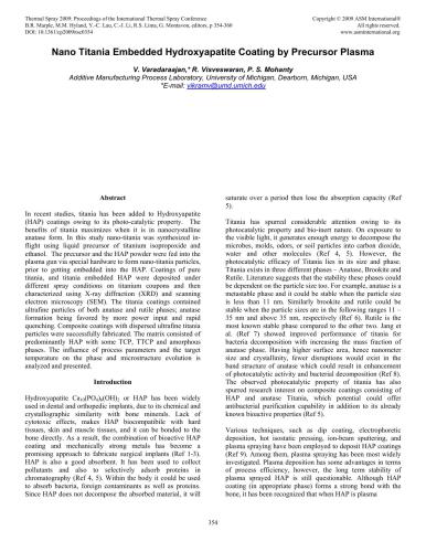 Proceedings of the 2009 International Thermal Spray Conference. (Part 5)