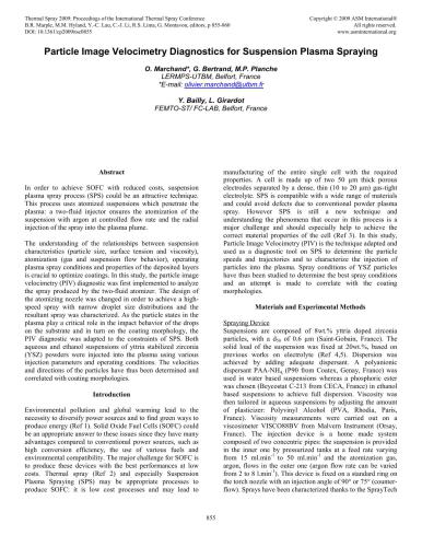 Proceedings of the 2009 International Thermal Spray Conference. (Part 11)