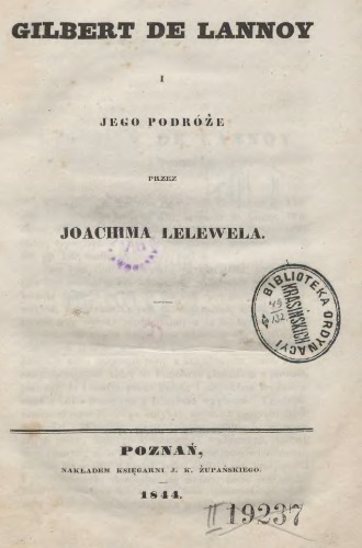 Gilbert de Lannoy i jego podroże