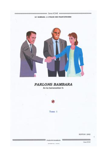 Parlons bambara. Tome I