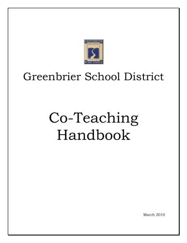 Co-Teaching. Handbook