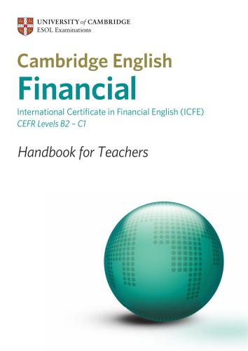Cambridge English: Financial - CEFR Levels B2 - C1 - Handbook for Teachers