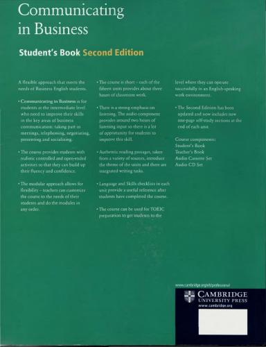 Communicating in Business Student's Book