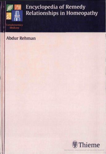 Encyclopedia of remedy relationships in homoeopathy
