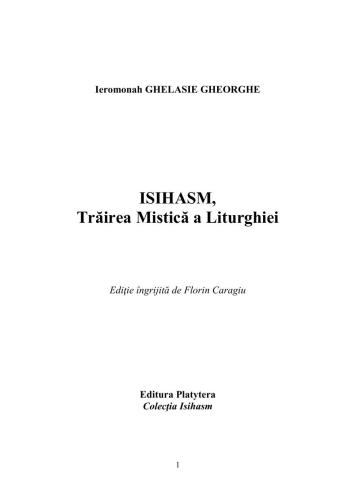Isihasm, Trăirea Mistică a Liturghiei