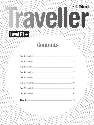 Traveller - B1 Plus - Test Booklet